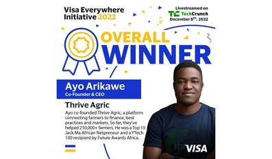 Global Winner of the Visa Everywhere Initiative 2022 announced as Thrive Agric from Nigeria